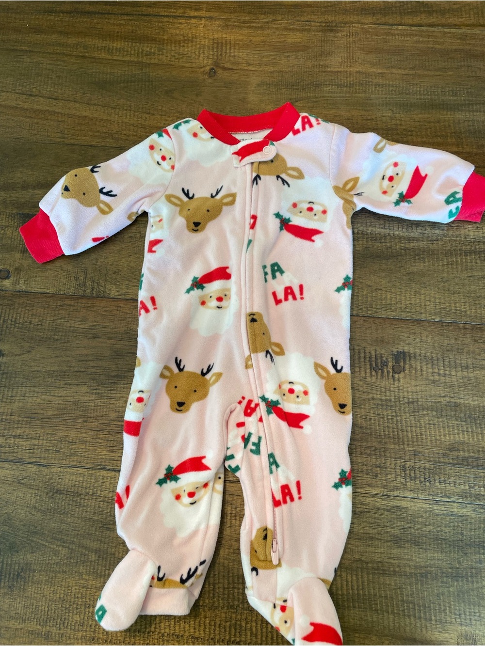 Carters fleece Christmas pajamas